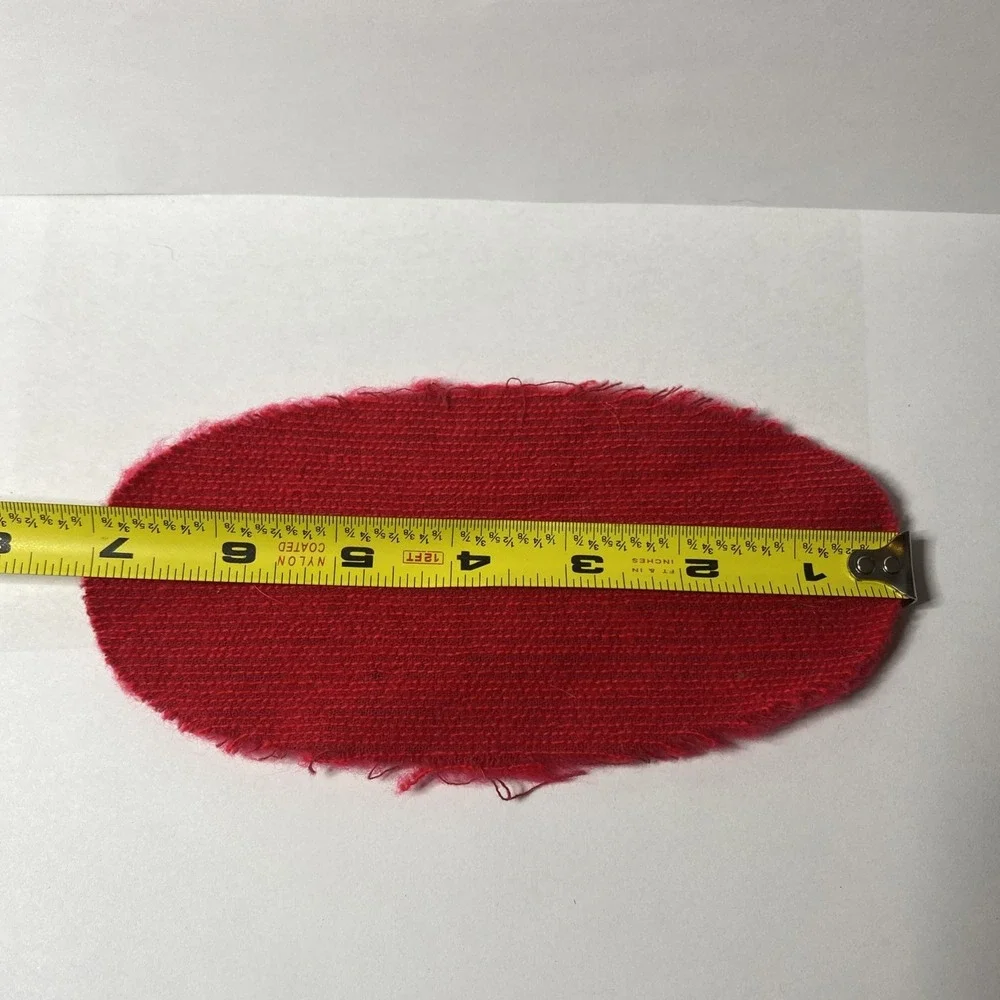 VINTAGE 1960'S BARBIE SUZY GOOSE RED FUR OVAL‎ RUG FOR BARBIE DOLL